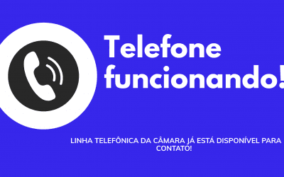 Comunicado: Linha telefônica da Câmara reestabelecida